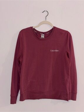 Calvin Klein Pink/Burgundy Crewneck Sweatshirt